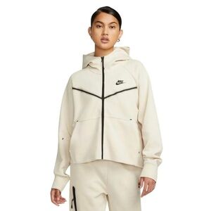 Nike Tech women’s white Windrunner full zip hoodie track suit set size S